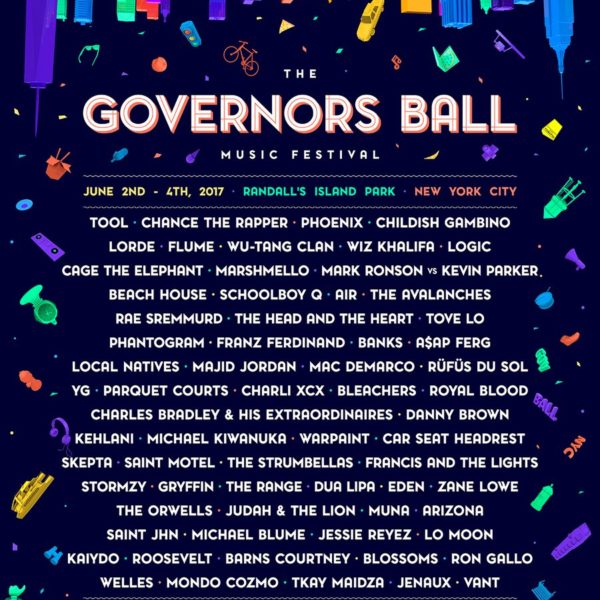 Governor's Ball Lineup