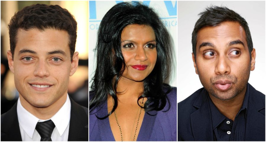 Rami Malek-Mindy Kaling-Aziz Ansari