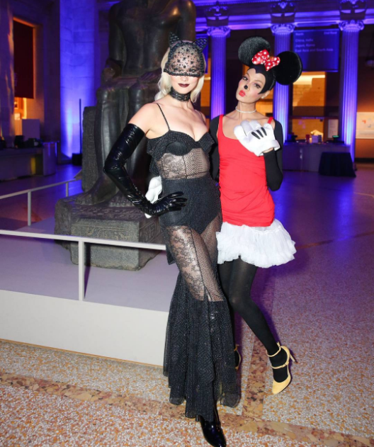 Karlie Kloss and Joan Smalls at The 1st Met Halloween Gala at the NYC