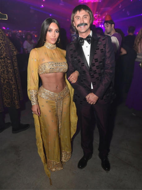 Kim Kardashian and Jonathan Cheban as Cher and Sonny at the Casamigos party. Credit: Instagram @extratv