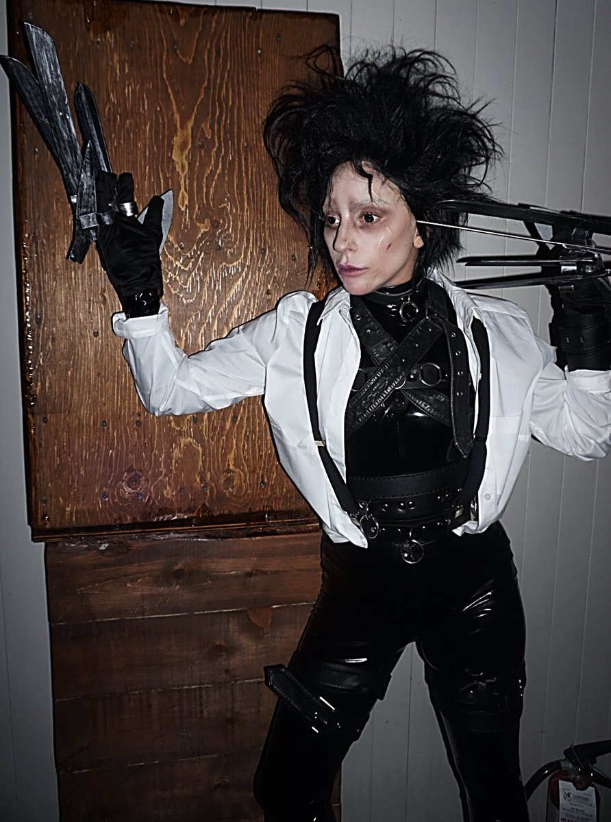 Lady Gaga as Edward Scissorhands. Twitter @ladygaga