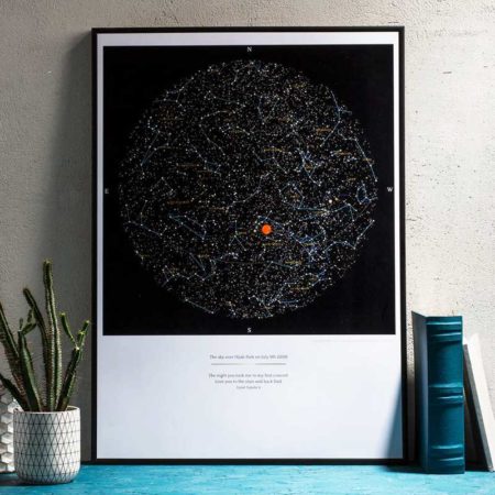 Greater Skies Personalized Sky Map Print $95.95
