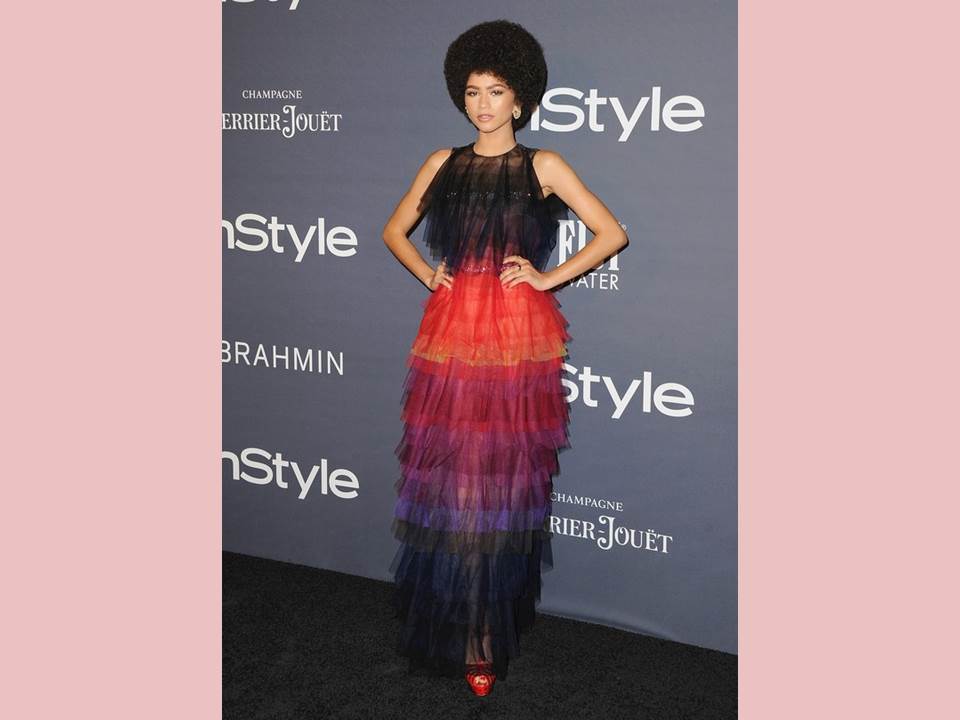 Zendaya at the Instyle Awards. Pic by Jon Kopaloff