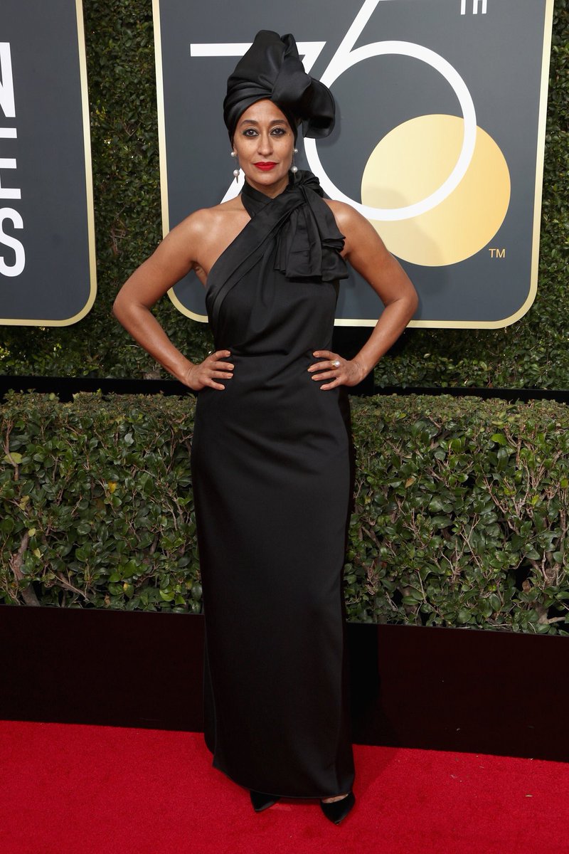 Tracee Ellis Ross wears Marc Jacobs and Irene Neuwirth Jewelry styled by Karla Welch.