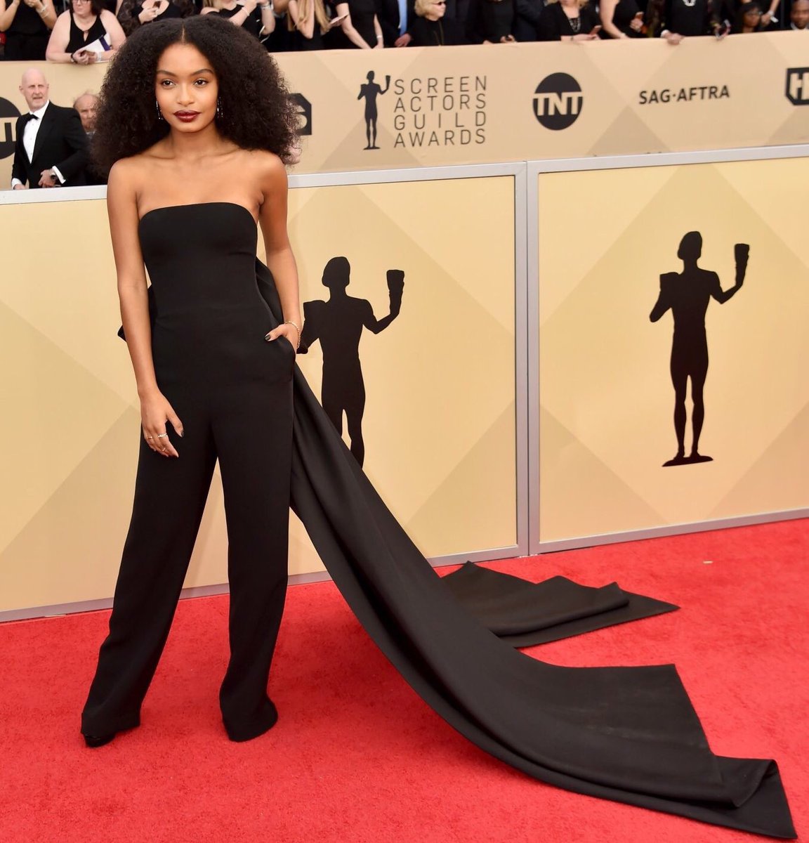 Yara Shahidi at the 2018 #SAGAwards