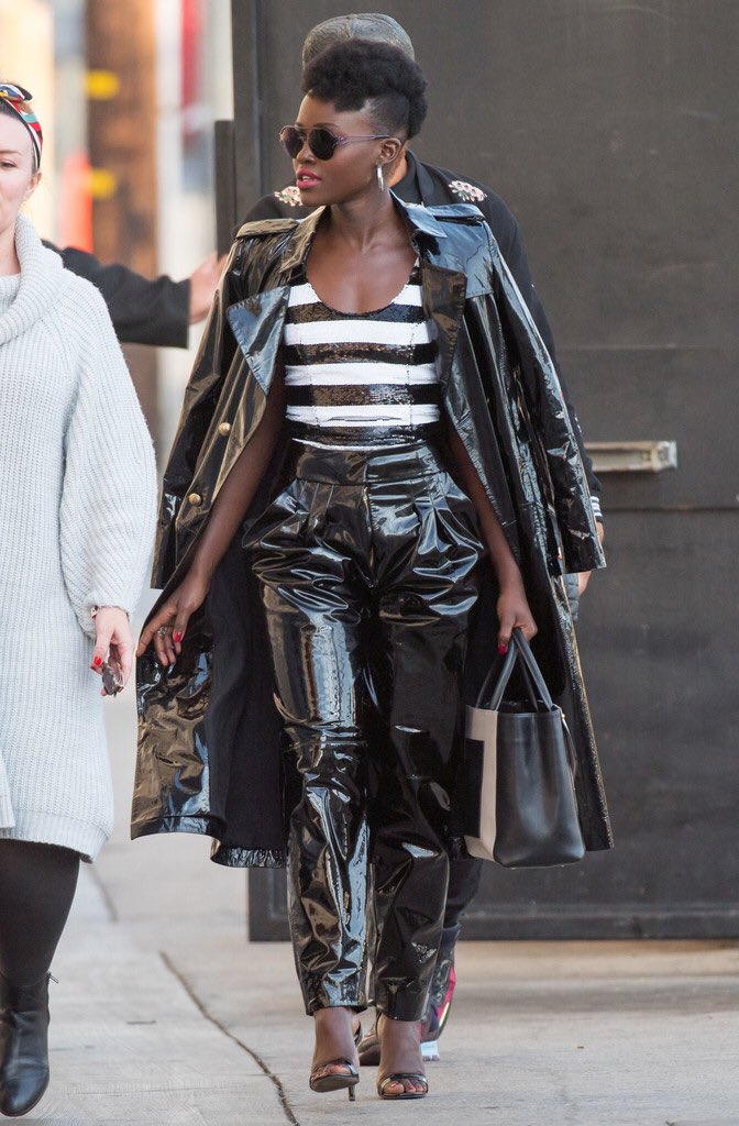 Lupita Nyong’o wearing Balmain #BlackPanther