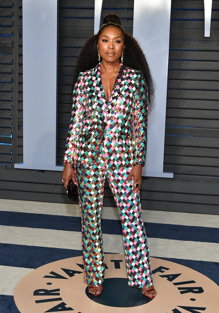 Angela Bassett at the VF Oscars Party via Pinterest