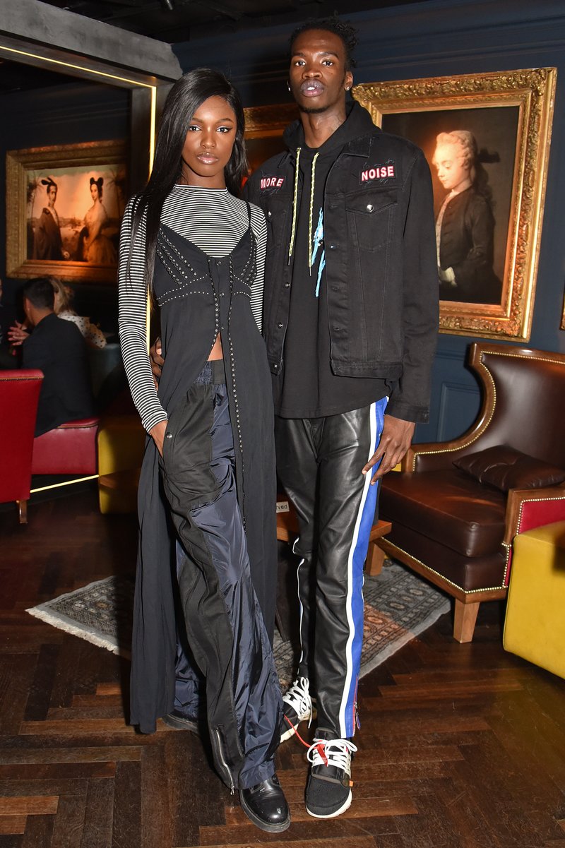Leomie Anderson and Lancey Foux. Photo by Dave Benett/Getty Images
