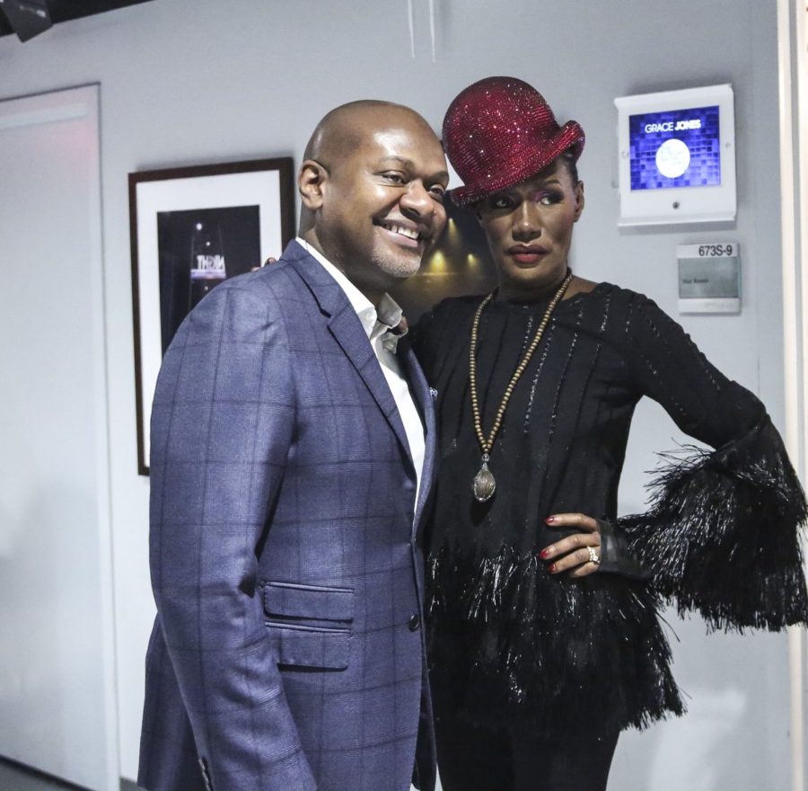 James Poyser and Grace Jones at The Tonight Show with Jimmy Fallon via Twitter @FallonTonight