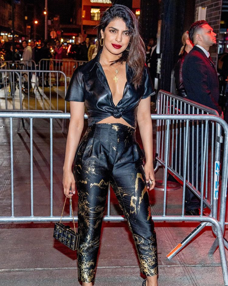 Priyanka Chopra at a Met Gala afterparty via Twitter @priyankachopra